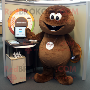 Brown Computer mascotte...