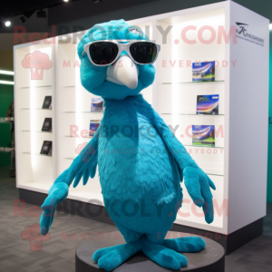 Cyan Archaeopteryx maskot...