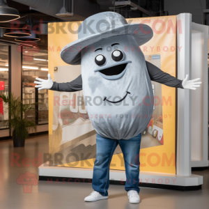 Grijze Tacos mascotte...