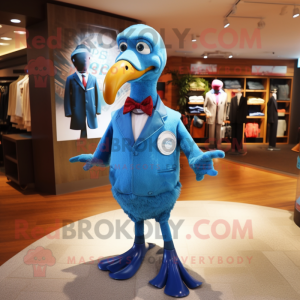 Blue Dodo Bird mascotte...