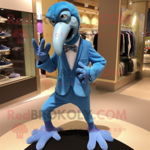 Blue Dodo Bird mascotte...