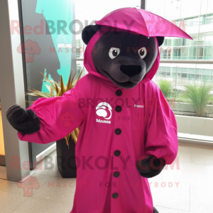 Magenta Panther mascotte...