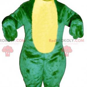 Groene en gele kikker mascotte - Redbrokoly.com