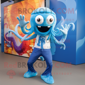 Sky Blue Kraken mascotte...