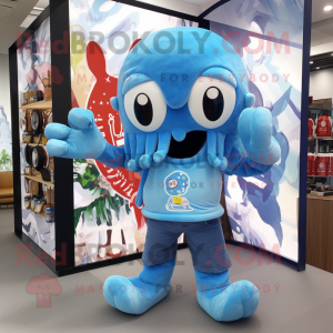 Sky Blue Kraken mascotte...