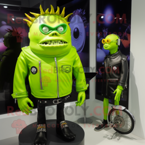 Lime Green Cyclops maskot...