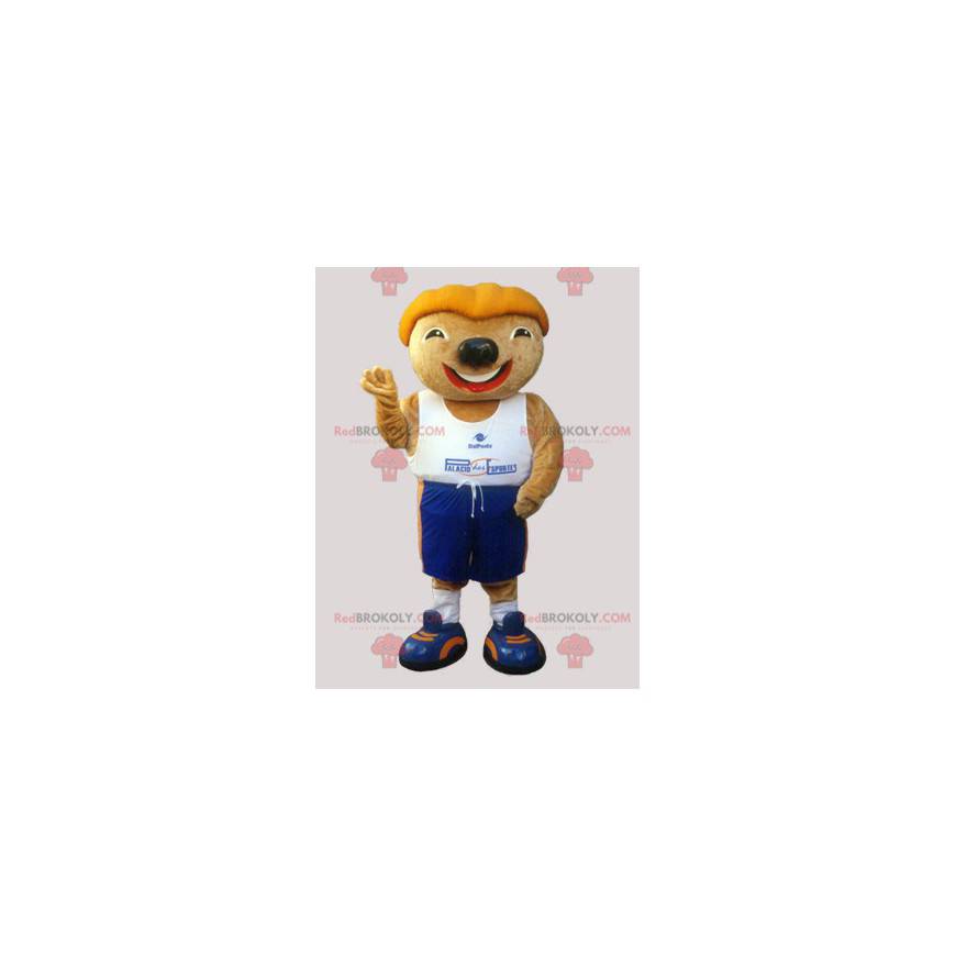 Rodent mascot with a funny head in sportswear - Redbrokoly.com Rodent mascot with a funny head in sportswear - Redbrokoly.com