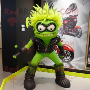 Lime Green Cyclops mascotte...