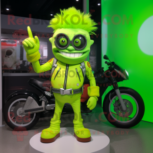 Lime Green Cyclops mascotte...