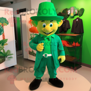 Grøn Leprechaun Hat maskot...
