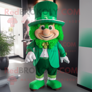 Grøn Leprechaun Hat maskot...