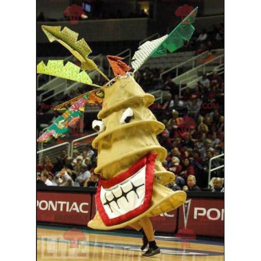 Gigantisk virvel gul maskot - Redbrokoly.com