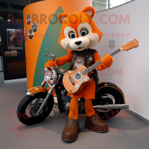 Orange Celtic Harpe maskot...