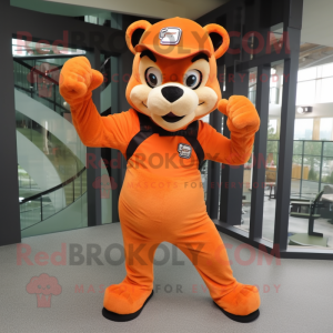 Orange Panther maskot...