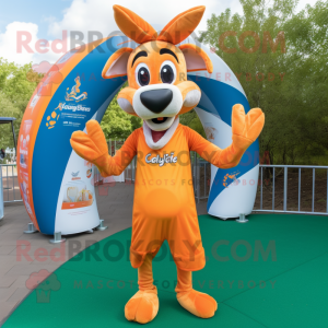 Oranje Gazelle mascotte...