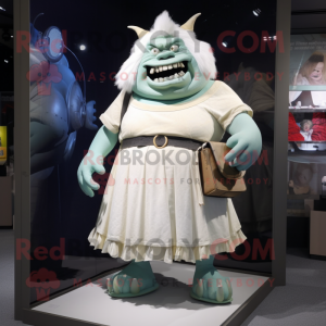 White Ogre mascotte kostuum...