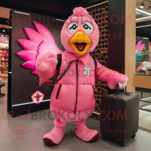 Pink Chicken mascotte...