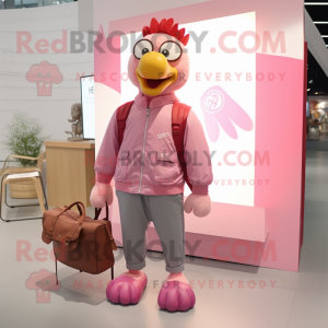 Pink Chicken mascotte...