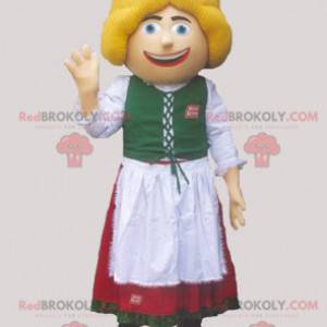 Dutch Austrian mascot in traditional costume - Redbrokoly.com