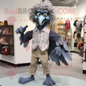 Gray Harpy mascotte kostuum...