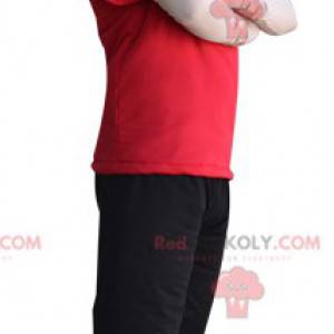 Mascote homem alto com bela constituição - Redbrokoly.com