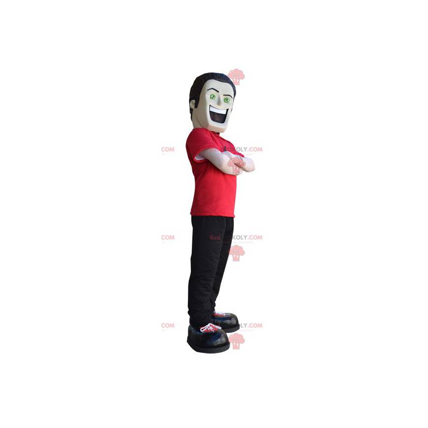 Mascot tall man with a beautiful build - Redbrokoly.com