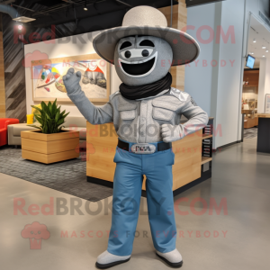Grå Fajitas maskot kostume...