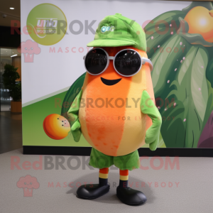 Peach Kiwi mascotte kostuum...