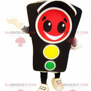 Trafikljusmaskot som ler maskot för grönt ljus - Redbrokoly.com