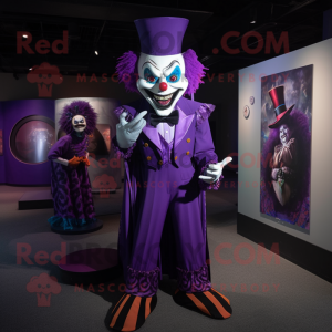 Purple Evil Clown mascotte...
