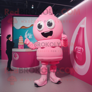 Pink Ice Cream mascotte...