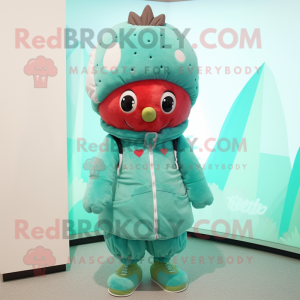 Teal Strawberry mascotte...