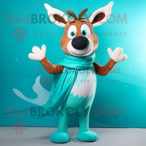 Teal Reindeer mascotte...