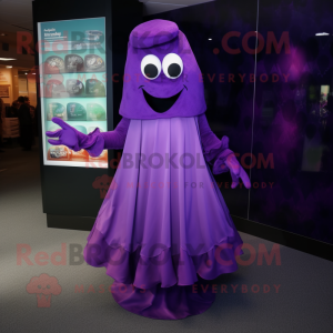 Purple Ghost Maskottchen...