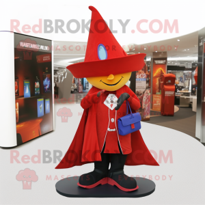 Red Witch S Hat mascotte...