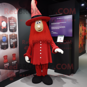 Red Witch S Hat mascotte...