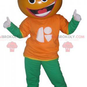 Mandarin clementine orange mascot - Redbrokoly.com