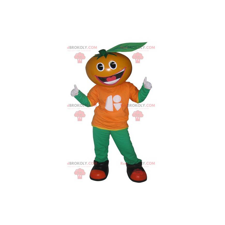 Mascote mandarim clementina laranja - Redbrokoly.com