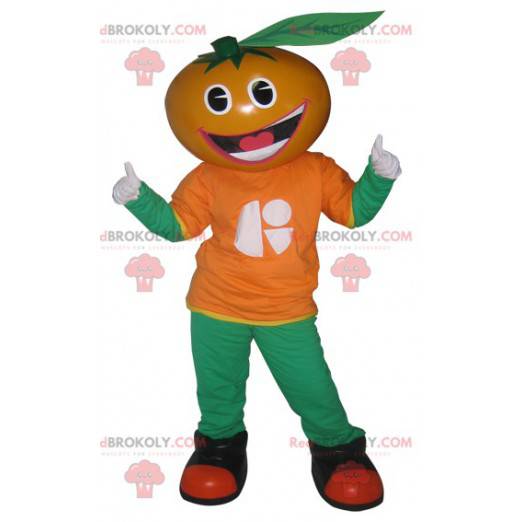 Mandarin clementine orange mascot - Redbrokoly.com