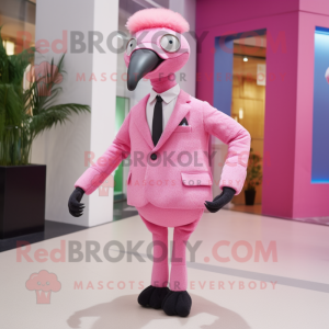 Pink struds maskot kostume...