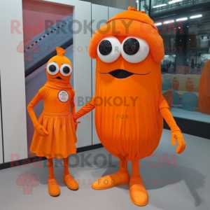 Oransje Cyclops maskot...