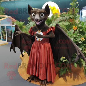 Rust Fruit Bat mascotte...