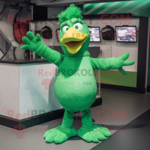 Green Chicken mascotte...