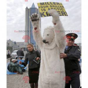 Mascotte d'ours polaire d'ours blanc - Redbrokoly.com