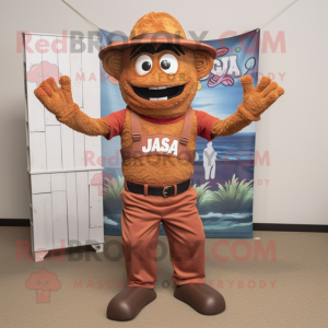 Rust Jambalaya maskotdrakt...