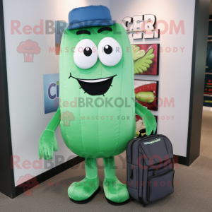 Cyan Cucumber maskot...