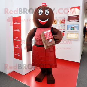 Red Chocolate Bar maskot...