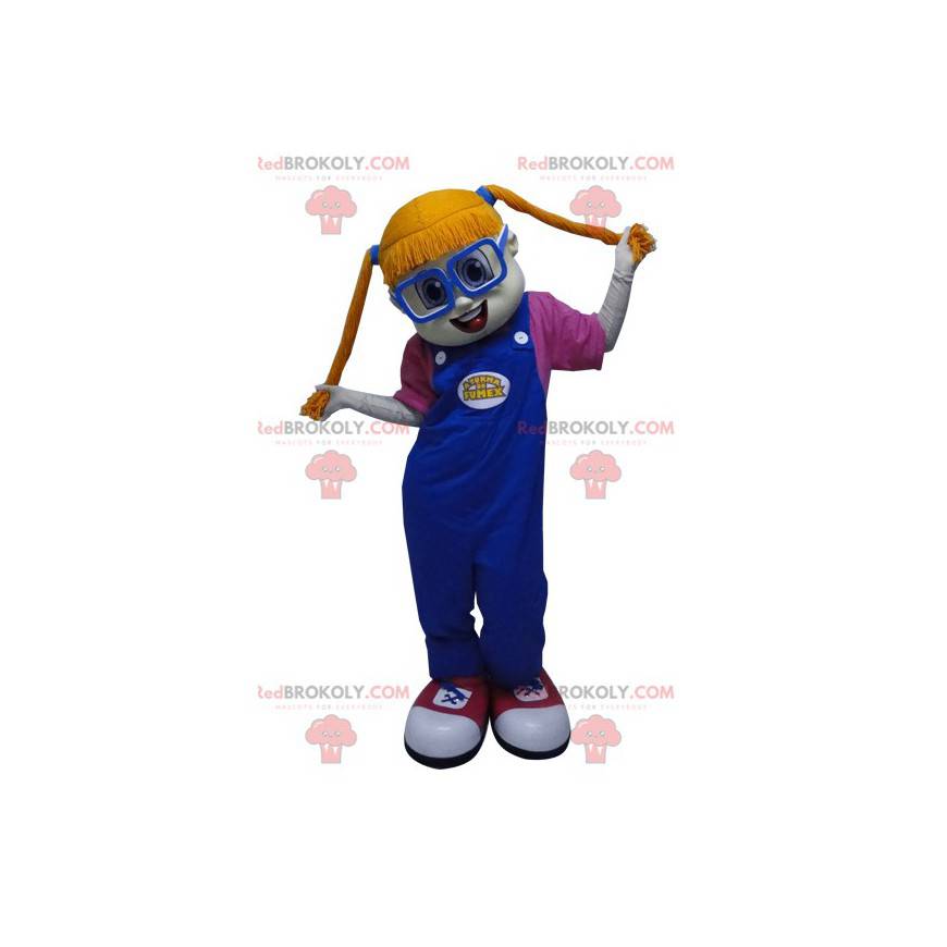 Mascot chica pelirroja con edredones - Redbrokoly.com
