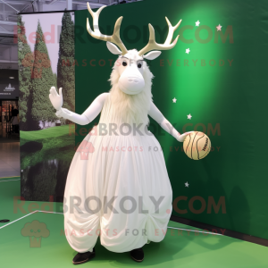 White Irish Elk mascotte...