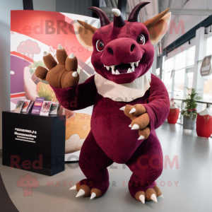Maroon Triceratops w...